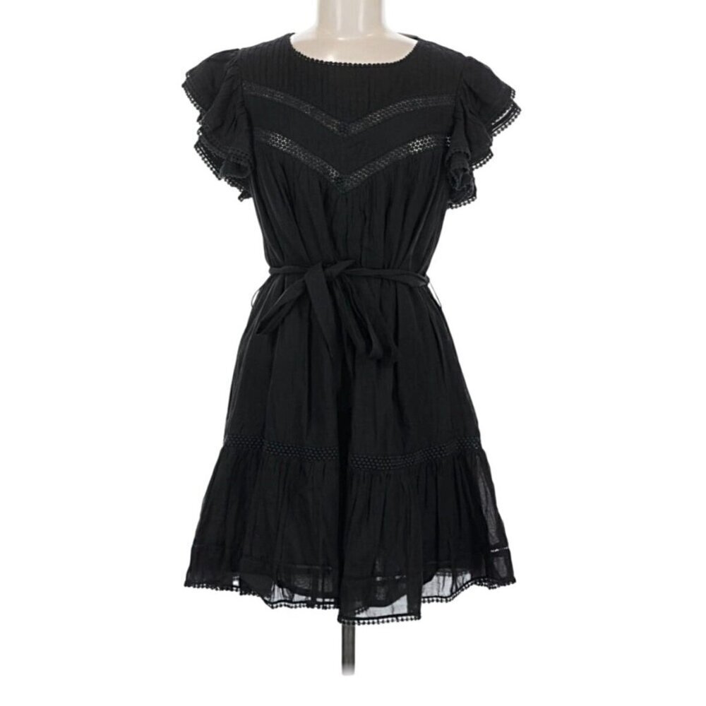 NWT Revolve Tularosa Amber Mini Dress Black Boho Chic Medium MSRP $188